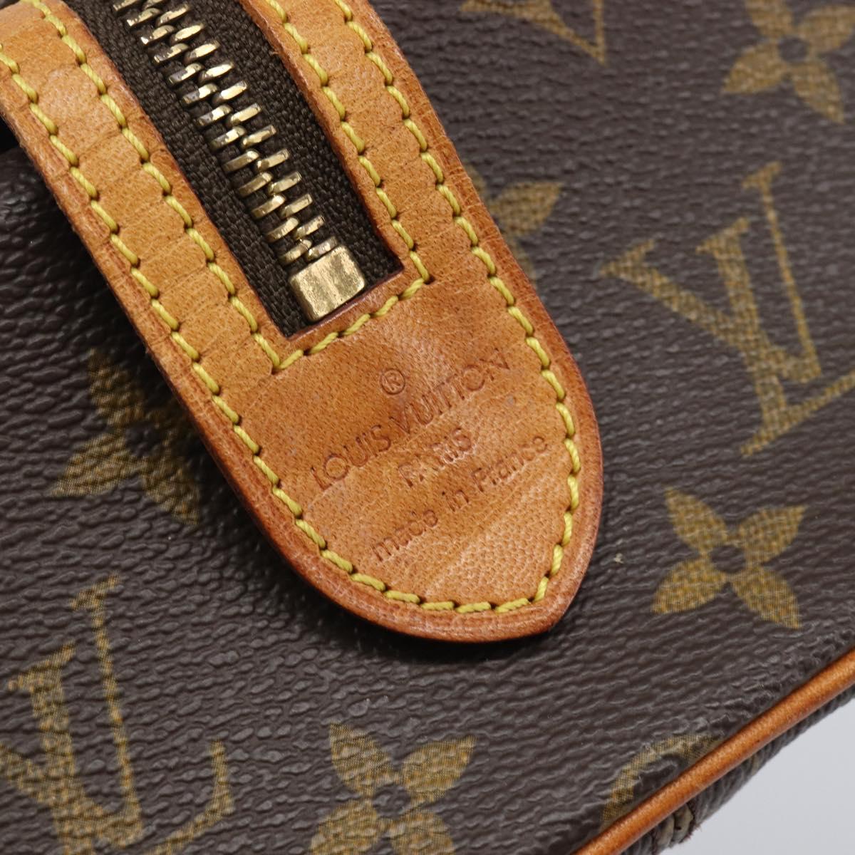LOUIS VUITTON Monogram Trousse Pad Pression Cosmetic Pouch M47636 LV Auth 200800