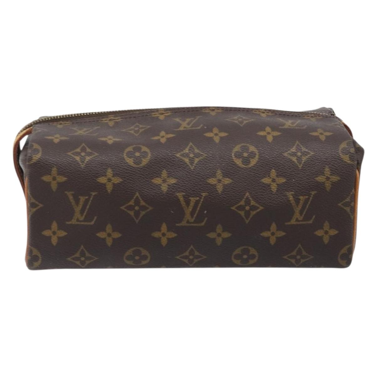 LOUIS VUITTON Monogram Trousse Pad Pression Cosmetic Pouch M47636 LV Auth 200800