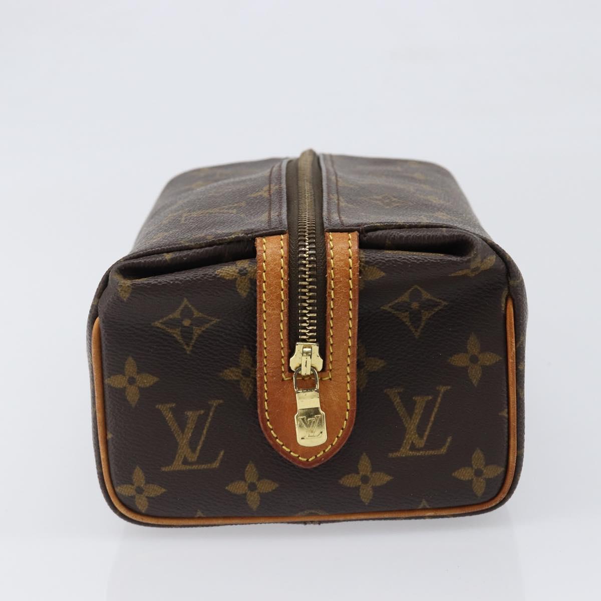 LOUIS VUITTON Monogram Trousse Pad Pression Cosmetic Pouch M47636 LV Auth 200800