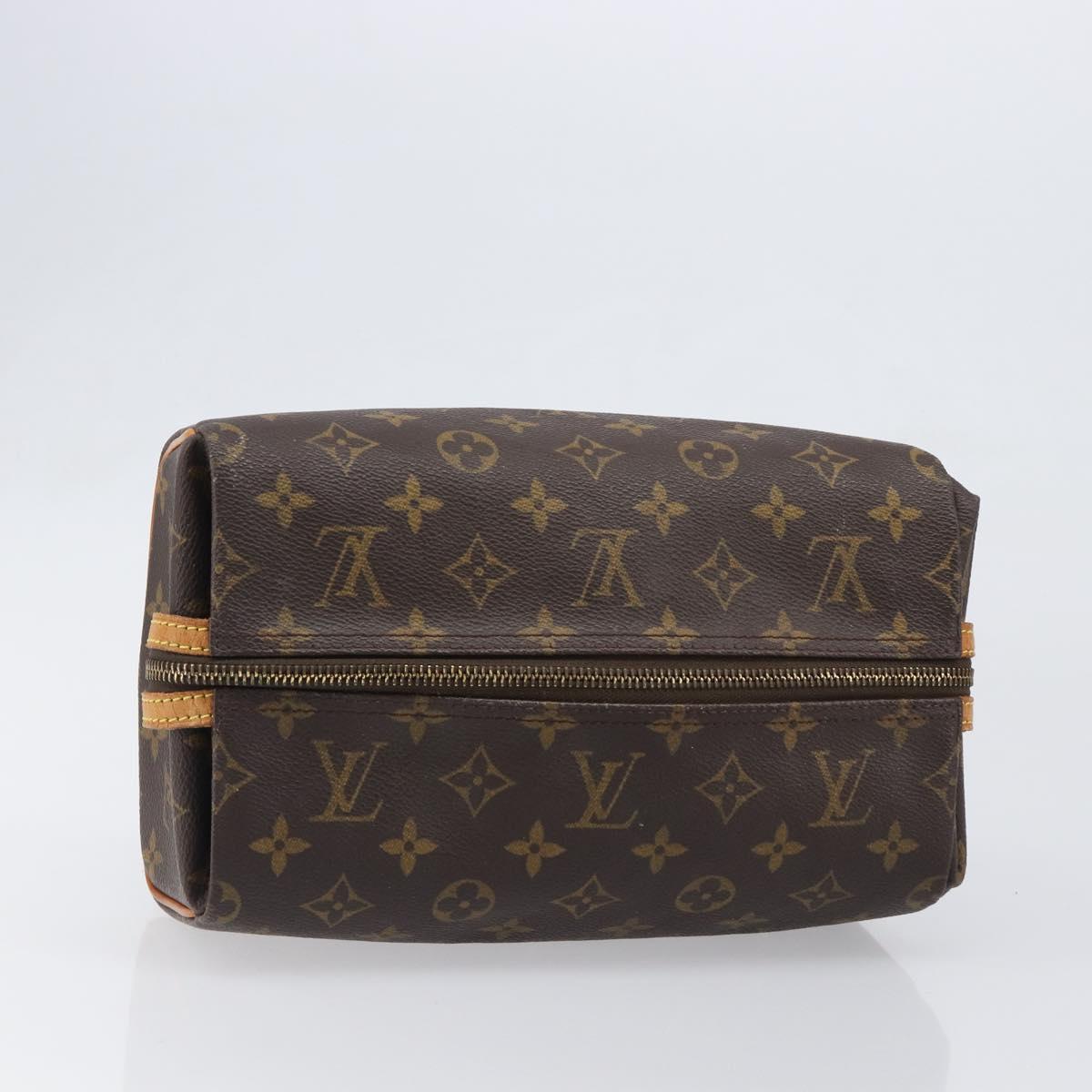 LOUIS VUITTON Monogram Trousse Pad Pression Cosmetic Pouch M47636 LV Auth 200800