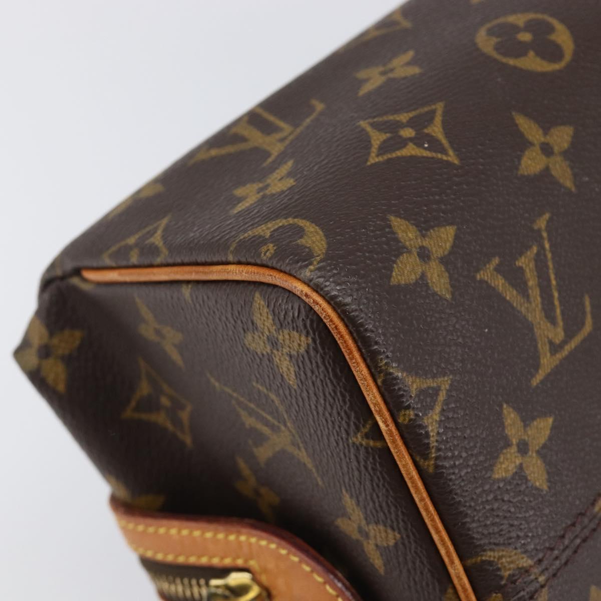 LOUIS VUITTON Monogram Trousse Pad Pression Cosmetic Pouch M47636 LV Auth 200800