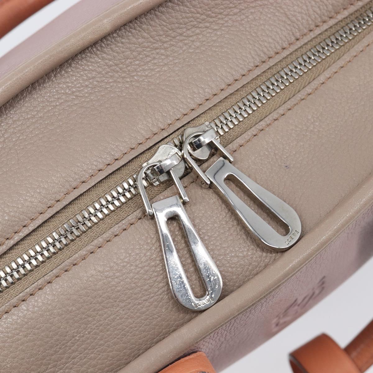 LOEWE Amazona 28 Hand Bag Leather Pink Silver Auth 200805V
