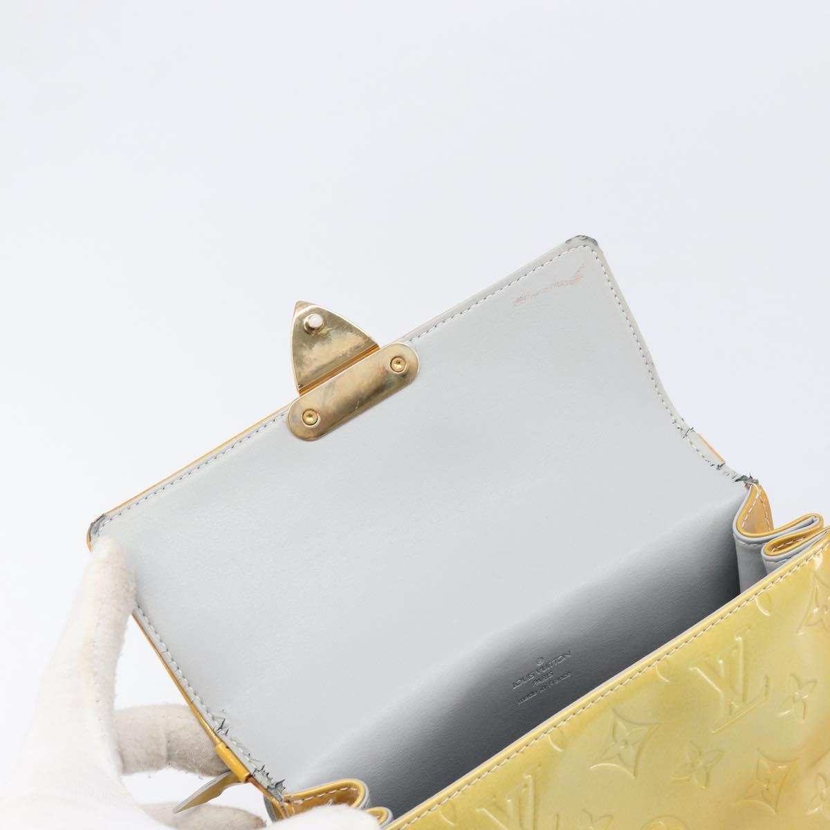 LOUIS VUITTON Monogram Vernis Spring Street Hand Bag Gris M91029 LV Auth 200809