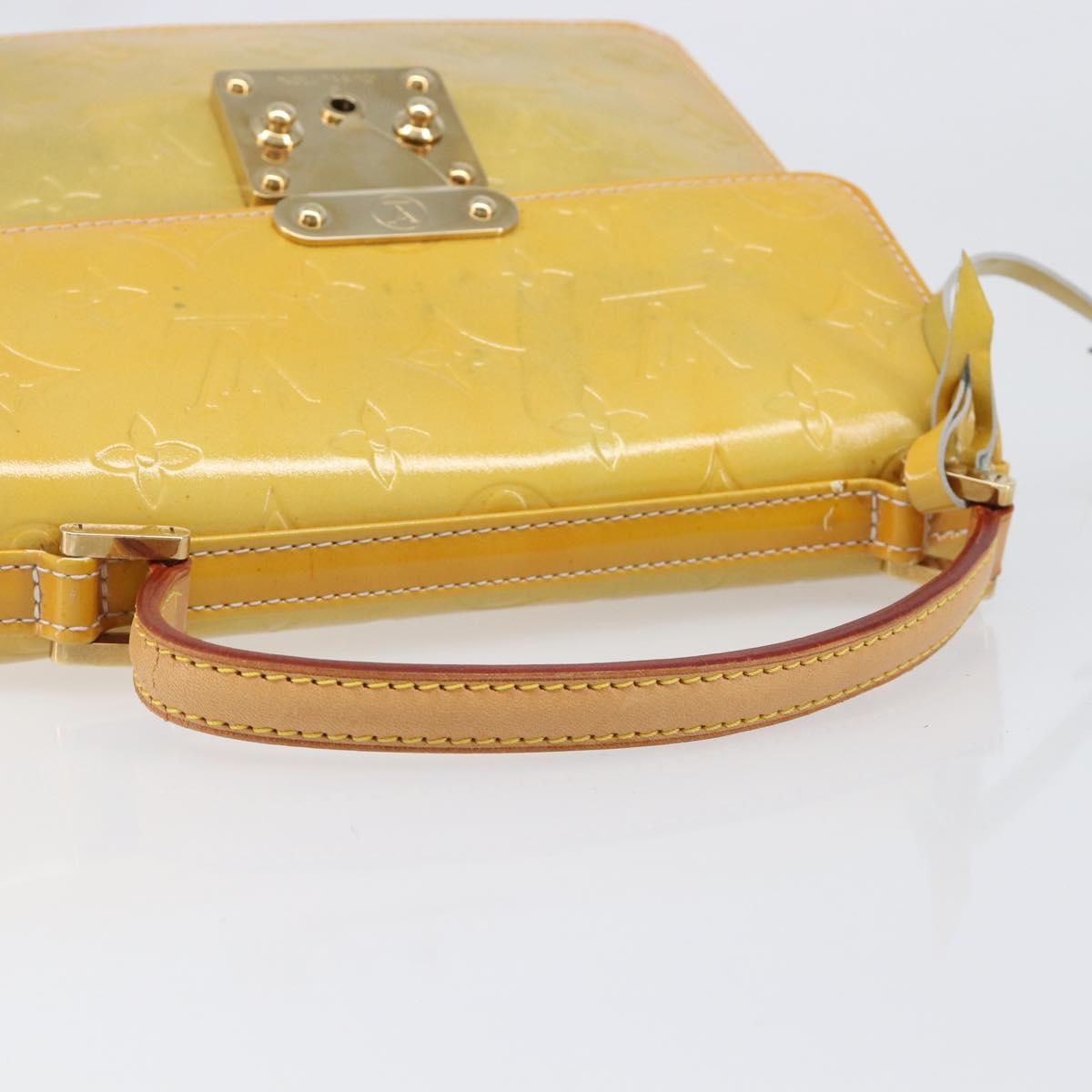 LOUIS VUITTON Monogram Vernis Spring Street Hand Bag Gris M91029 LV Auth 200809
