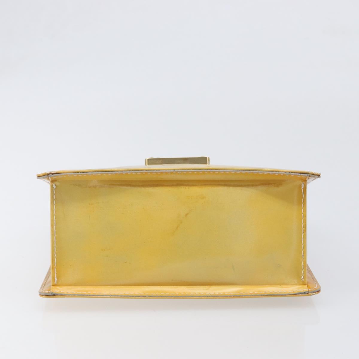 LOUIS VUITTON Monogram Vernis Spring Street Hand Bag Gris M91029 LV Auth 200809