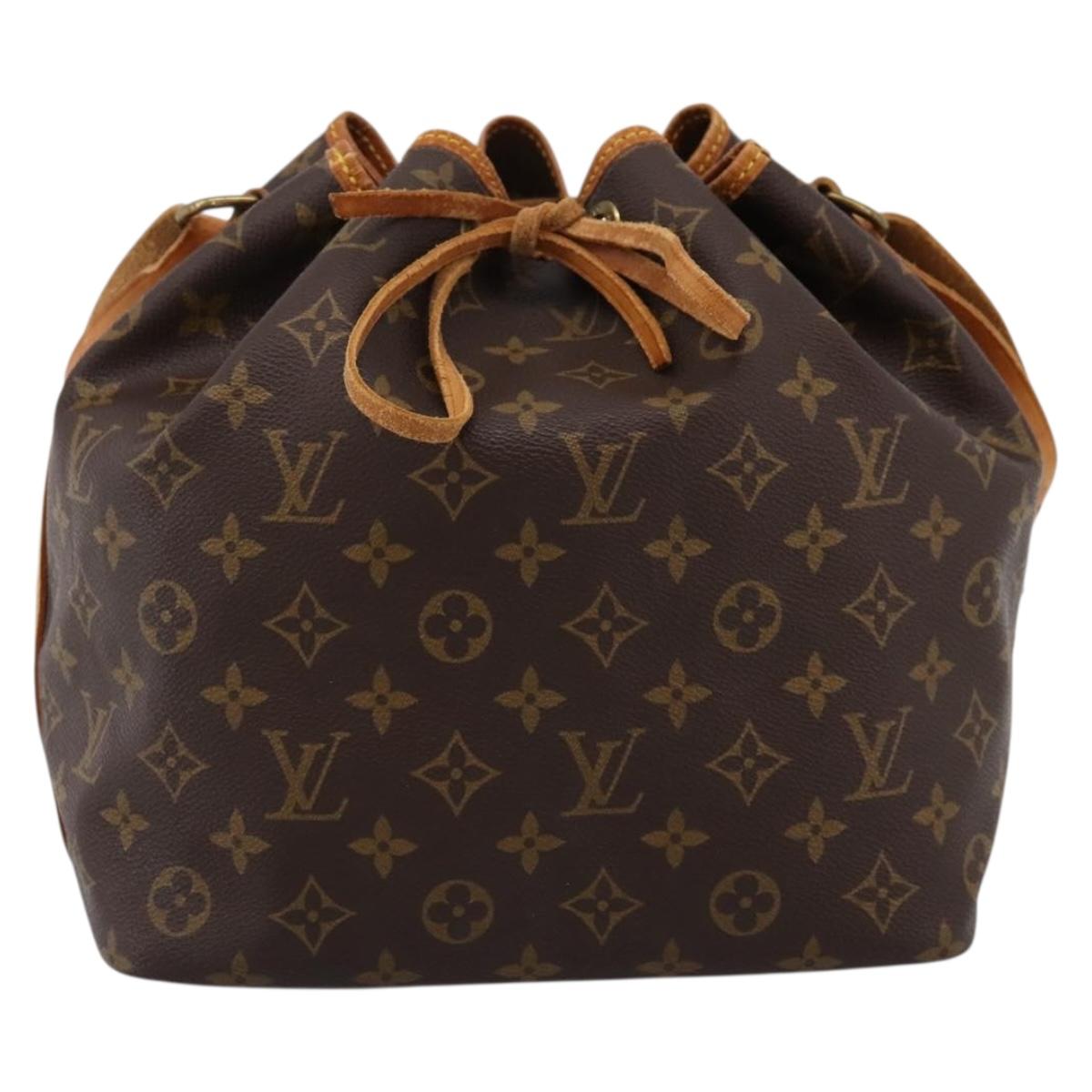 LOUIS VUITTON Monogram Petit Noe Shoulder Bag M42226 LV Auth 200813