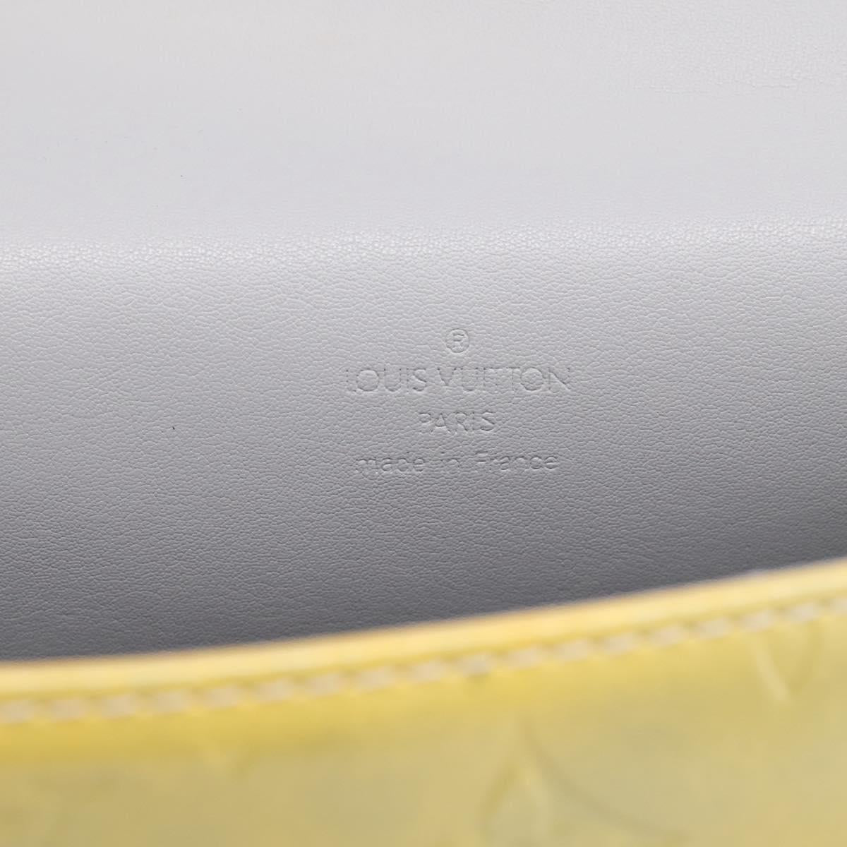 LOUIS VUITTON Monogram Vernis Spring Street Hand Bag Gris M91029 LV Auth 200816