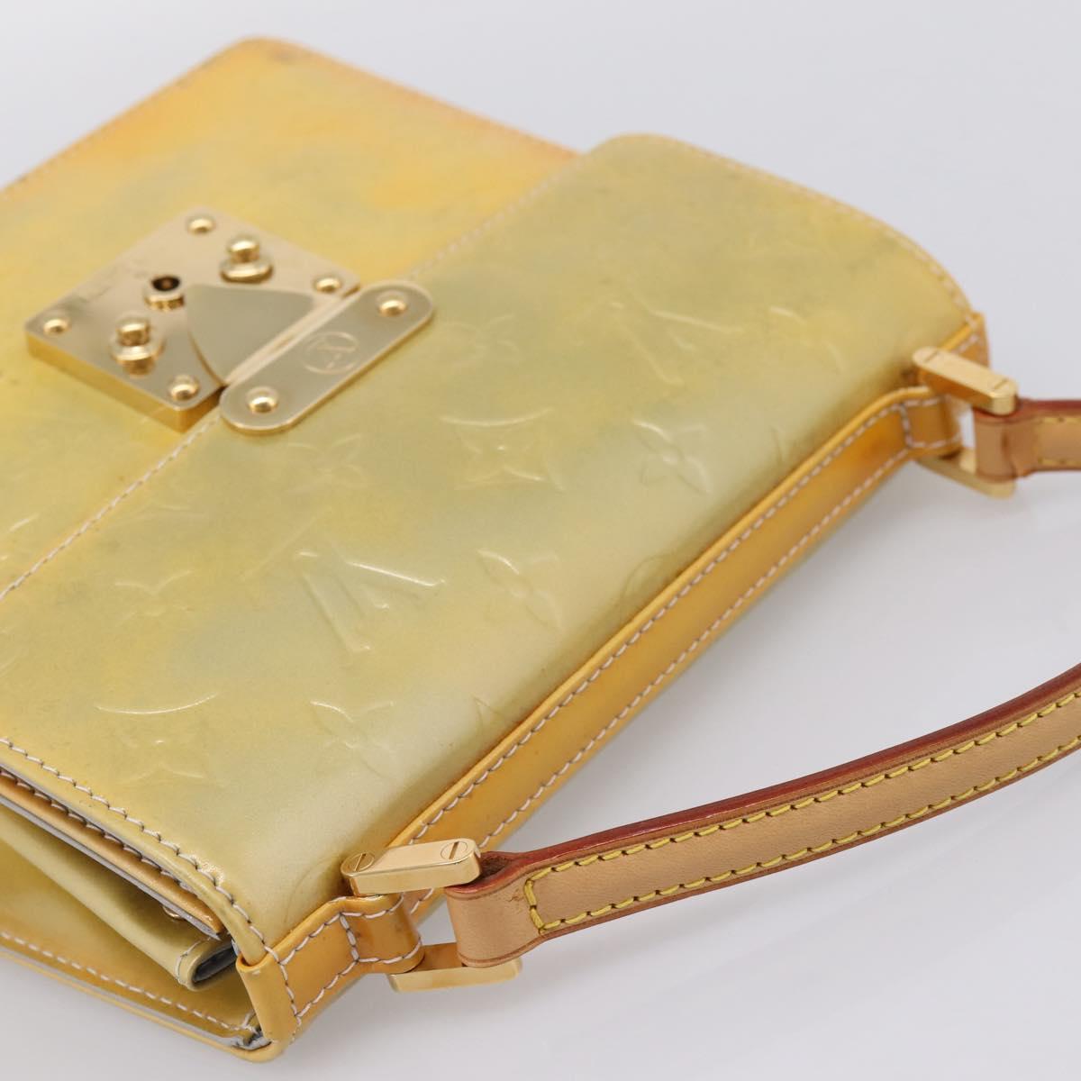 LOUIS VUITTON Monogram Vernis Spring Street Hand Bag Gris M91029 LV Auth 200816