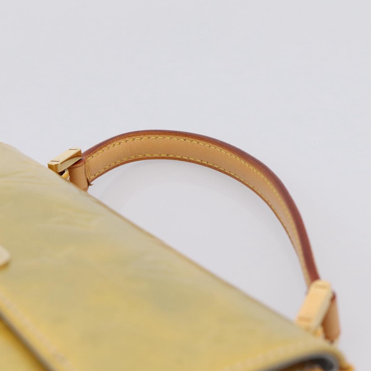 LOUIS VUITTON Monogram Vernis Spring Street Hand Bag Gris M91029 LV Auth 200816