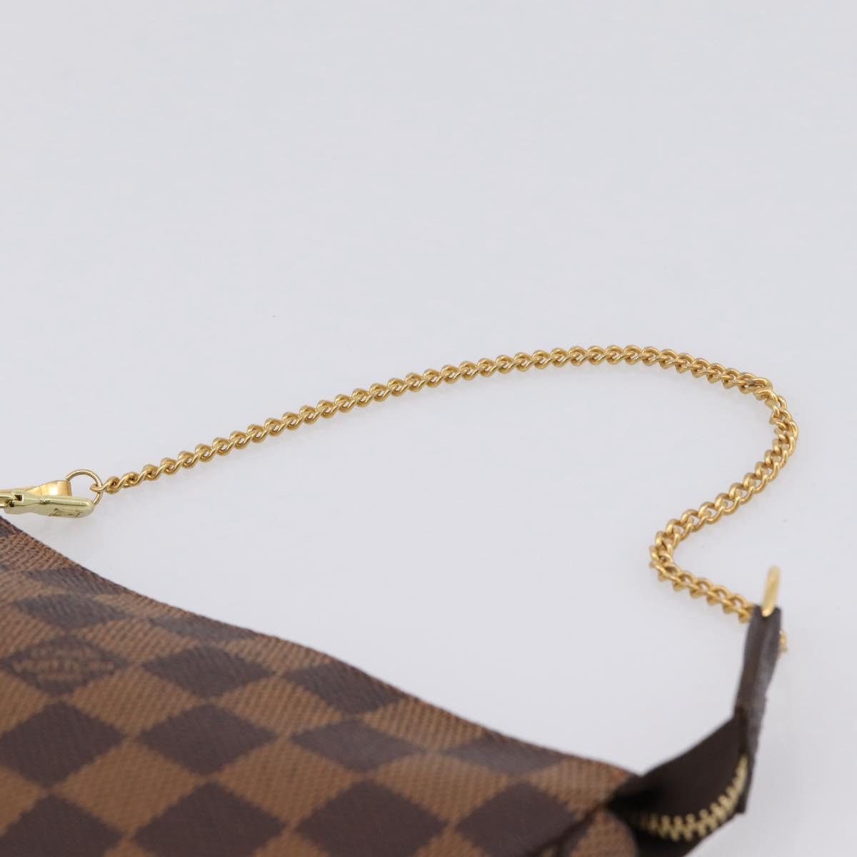 LOUIS VUITTON Damier Ebene Mini Pochette Accessoires Pouch N58009 Auth 200830V