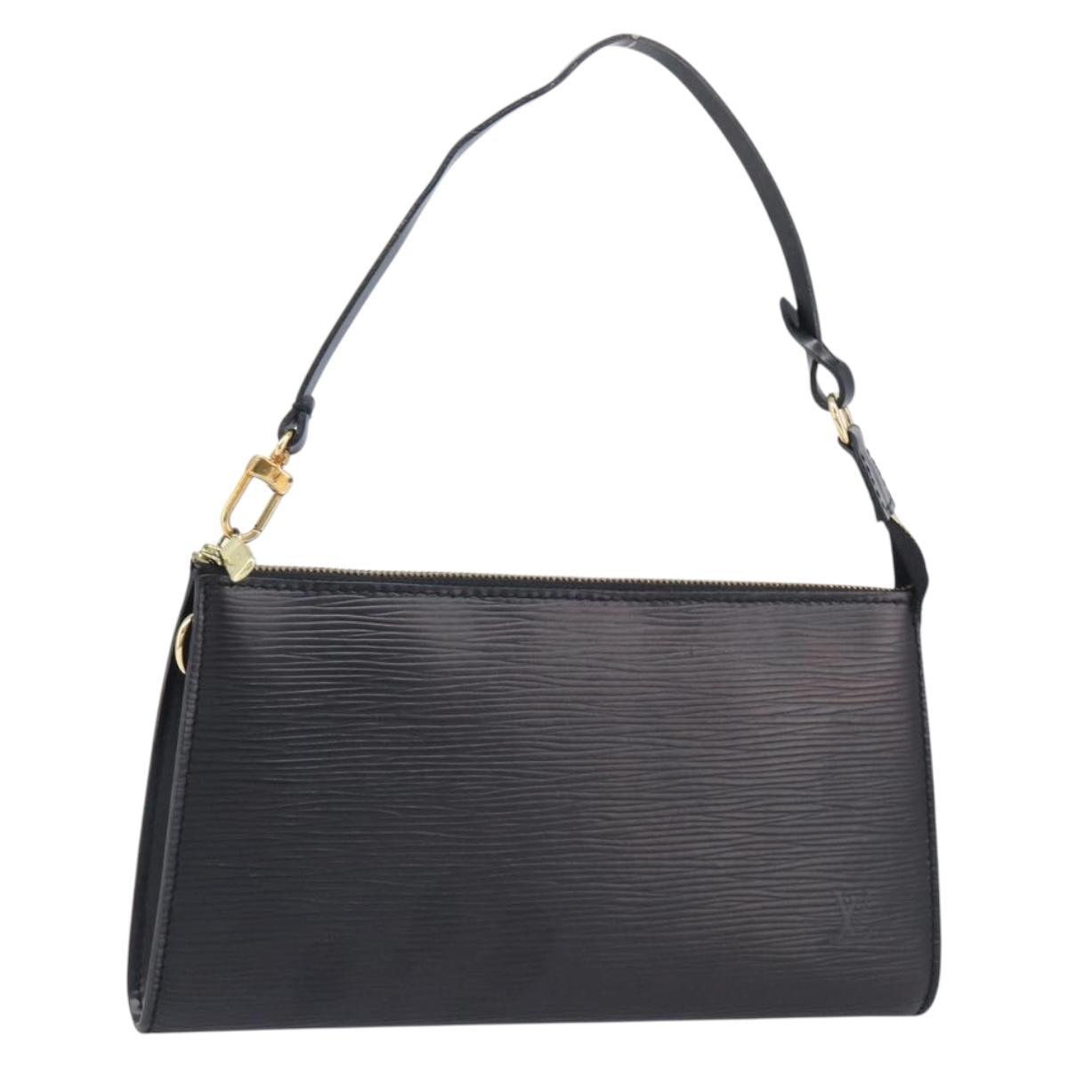 LOUIS VUITTON Epi Pochette Accessoires Pouch Black M52982 LV Auth 200836V