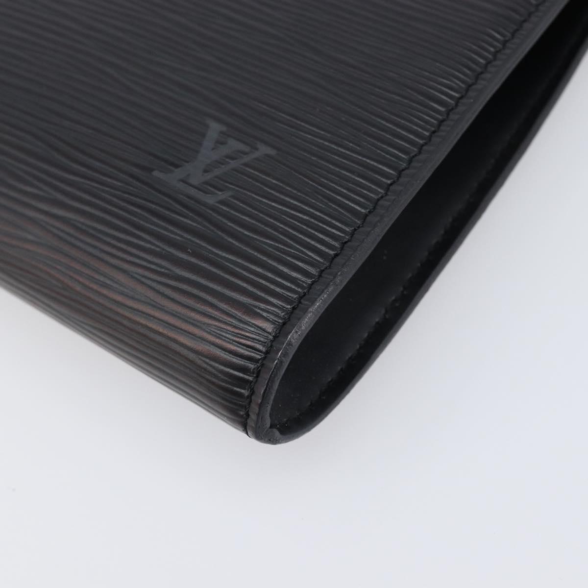 LOUIS VUITTON Epi Pochette Accessoires Pouch Black M52982 LV Auth 200836V