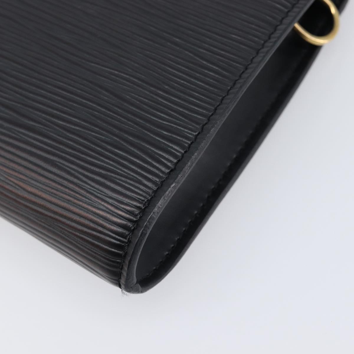 LOUIS VUITTON Epi Pochette Accessoires Pouch Black M52982 LV Auth 200836V