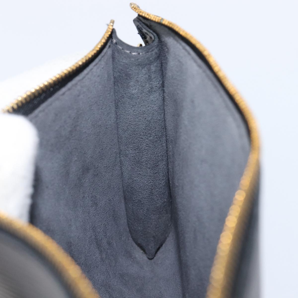 LOUIS VUITTON Epi Pochette Accessoires Pouch Black M52982 LV Auth 200836V