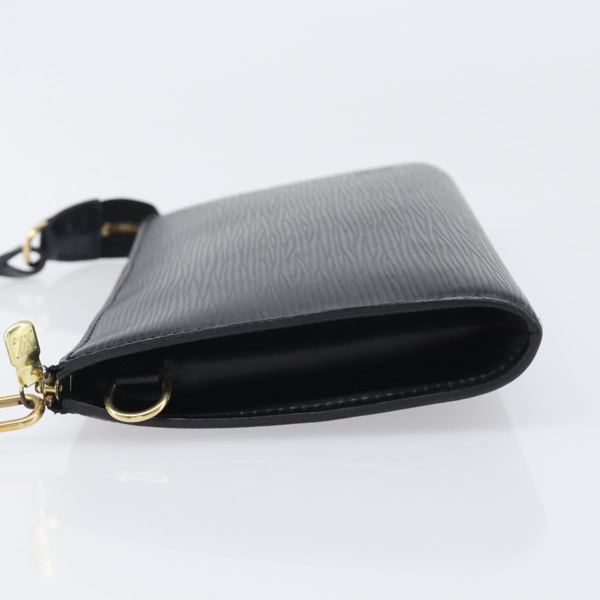 LOUIS VUITTON Epi Pochette Accessoires Pouch Black M52982 LV Auth 200836V