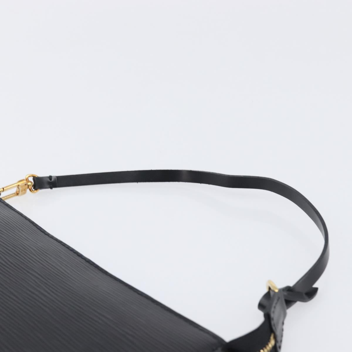 LOUIS VUITTON Epi Pochette Accessoires Pouch Black M52982 LV Auth 200836V