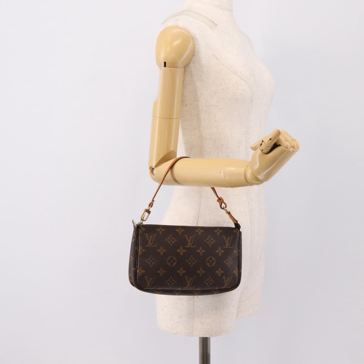 LOUIS VUITTON Monogram Pochette Accessoires Pouch M51980 LV Auth 200837