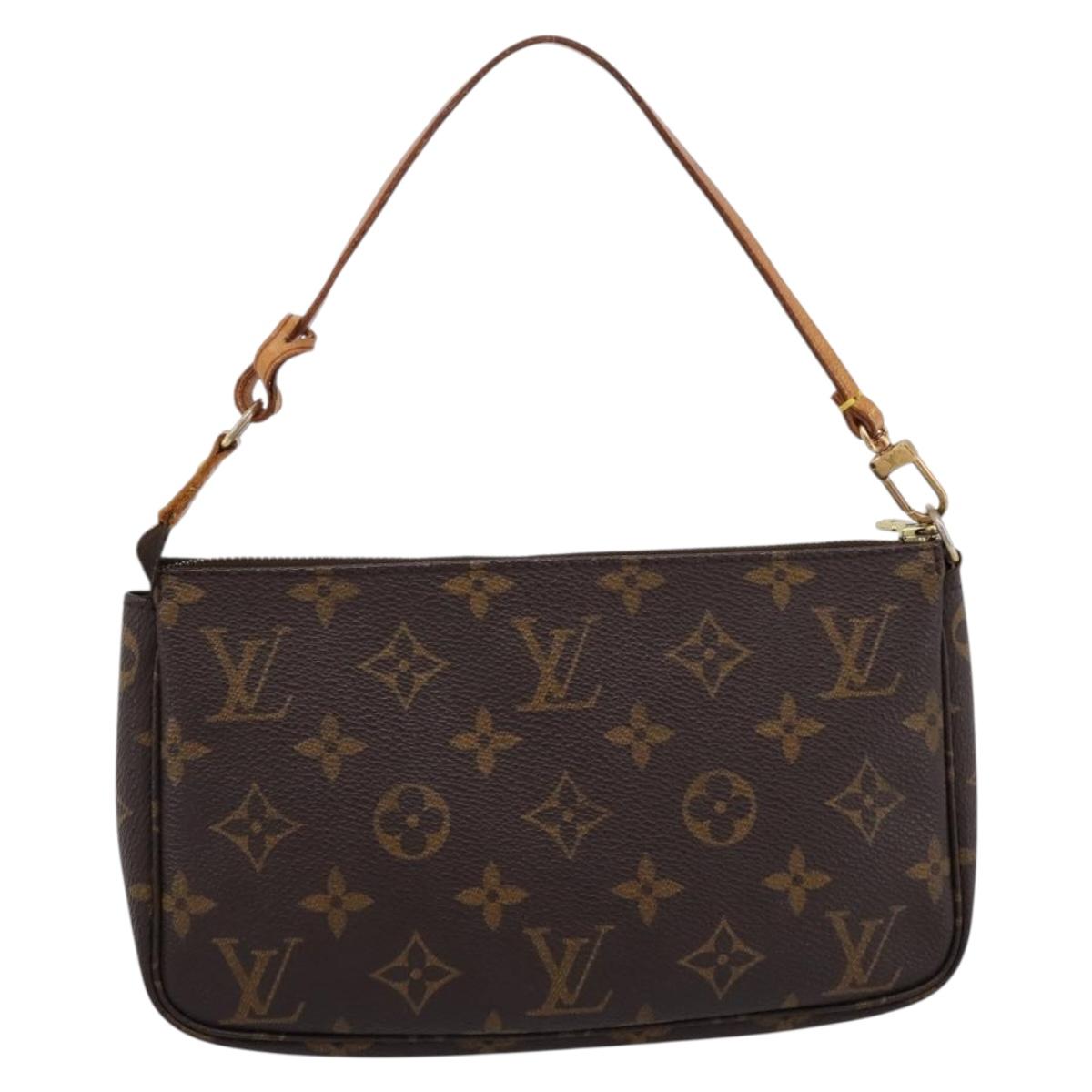 LOUIS VUITTON Monogram Pochette Accessoires Pouch M51980 LV Auth 200837