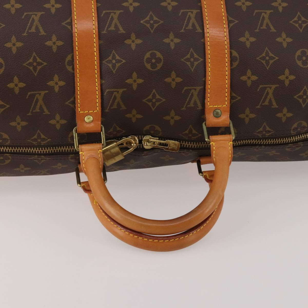 LOUIS VUITTON Monogram Keepall 50 Boston Bag M41426 LV Auth 200838V