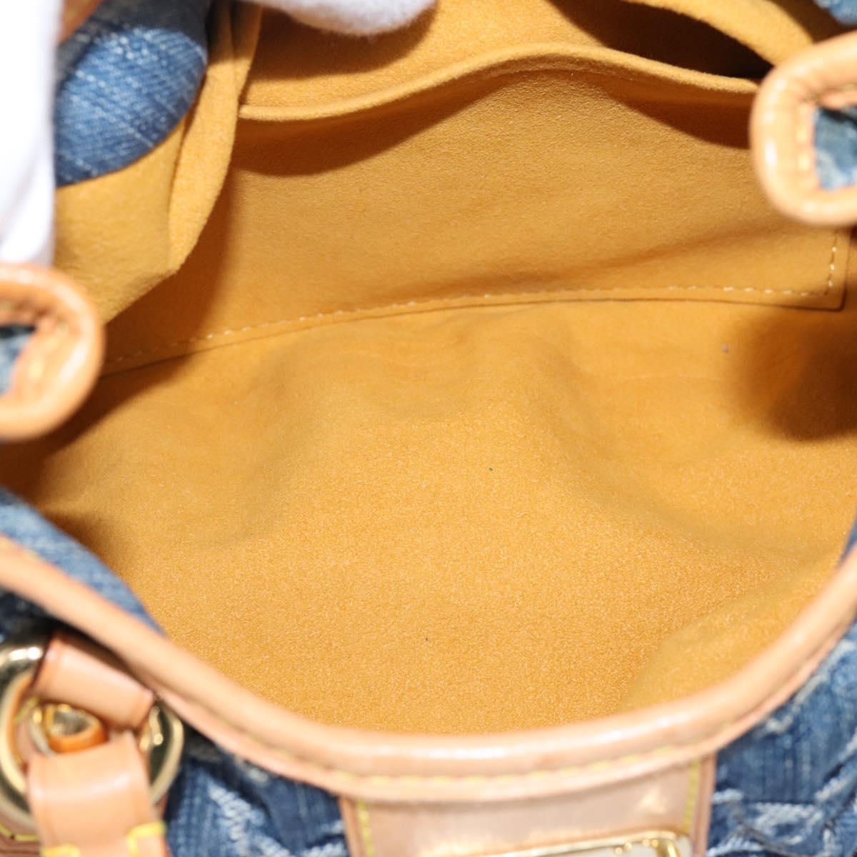 LOUIS VUITTON Monogram Denim Preity Hand Bag Blue M95020 LV Auth 200840SAV