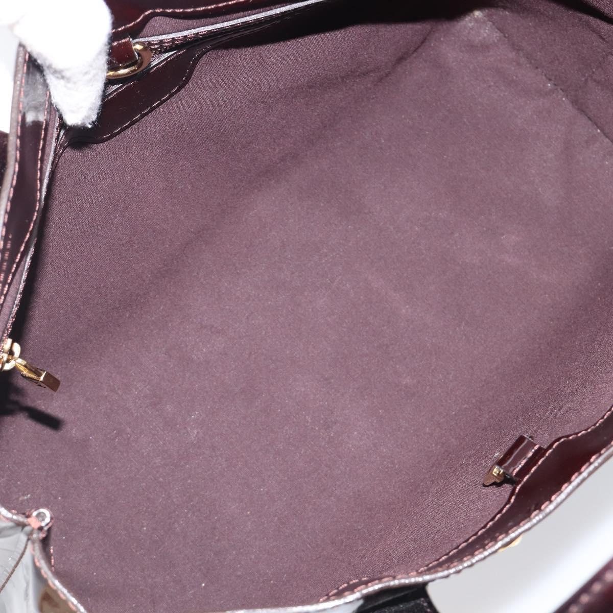 LOUIS VUITTON Monogram Vernis Wilshire PM Bag Rouge Favist M91644 Auth 200841V