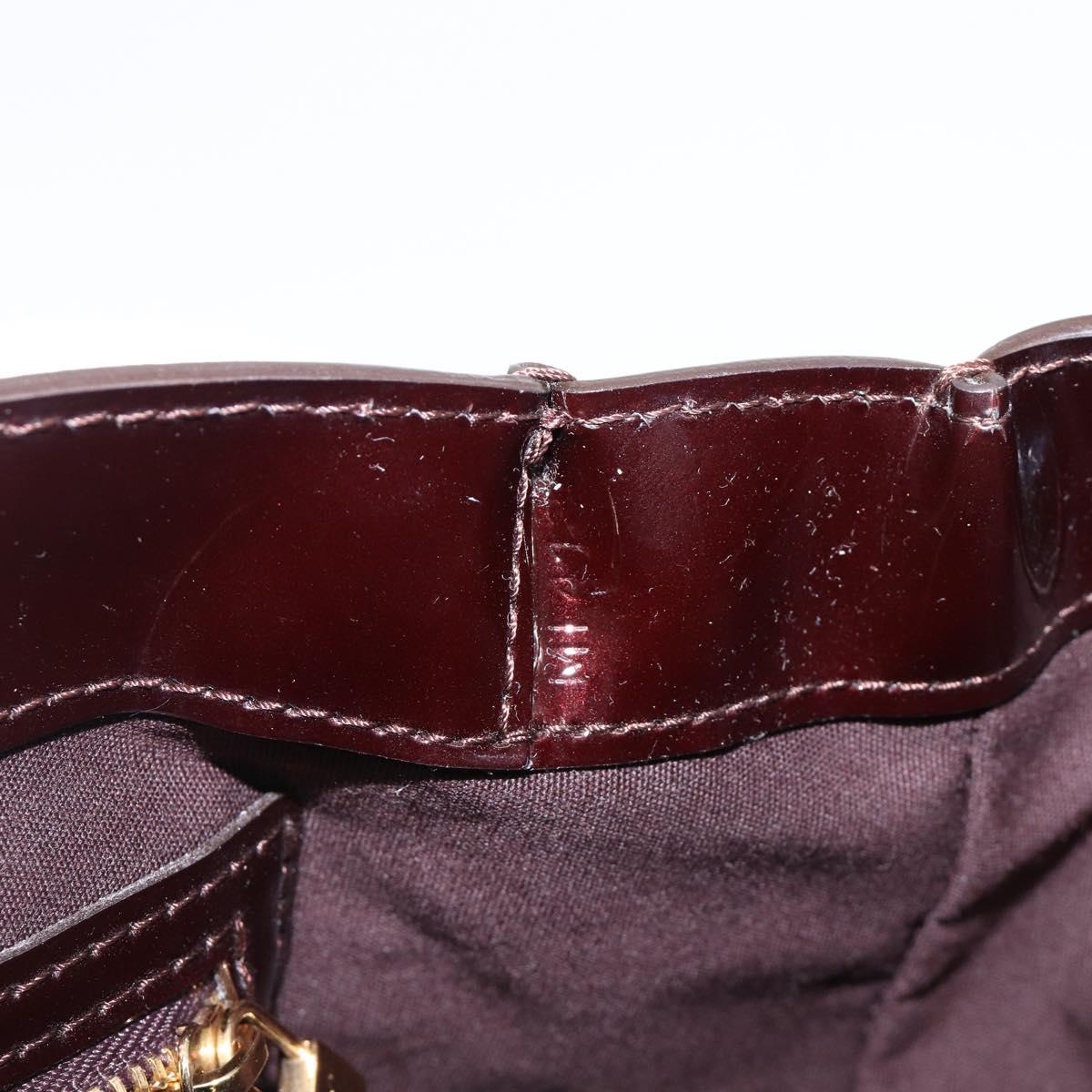 LOUIS VUITTON Monogram Vernis Wilshire PM Bag Rouge Favist M91644 Auth 200841V