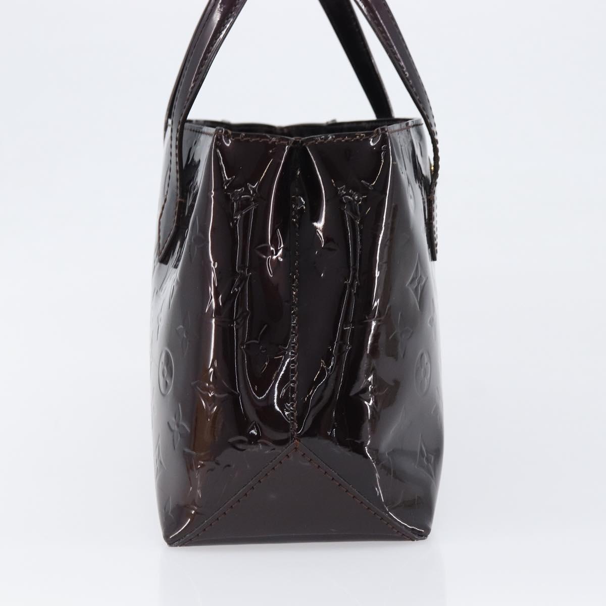 LOUIS VUITTON Monogram Vernis Wilshire PM Bag Rouge Favist M91644 Auth 200841V