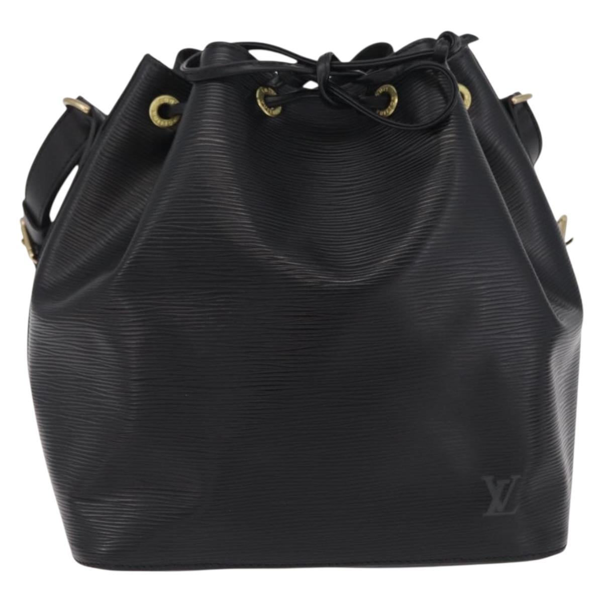 LOUIS VUITTON Epi Petit Noe Shoulder Bag Black M44102 LV Auth 200846