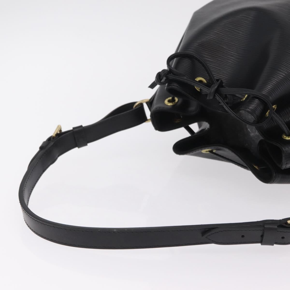 LOUIS VUITTON Epi Petit Noe Shoulder Bag Black M44102 LV Auth 200846