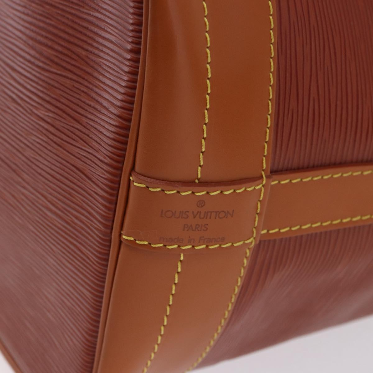 LOUIS VUITTON Epi Noe Shoulder Bag Brown Zipang gold M44028 LV Auth 200847A