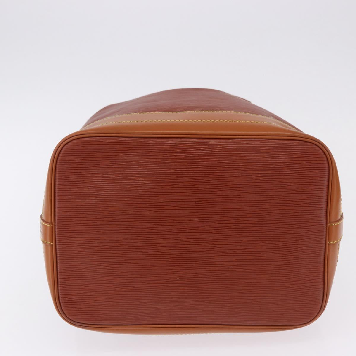 LOUIS VUITTON Epi Noe Shoulder Bag Brown Zipang gold M44028 LV Auth 200847A
