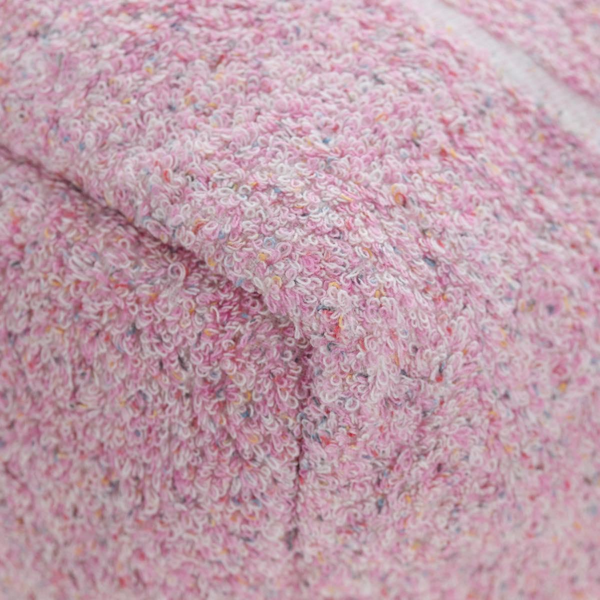 CHANEL Big Coco Beach Bag Towel Set Pile Pink CC Auth 200851SAM
