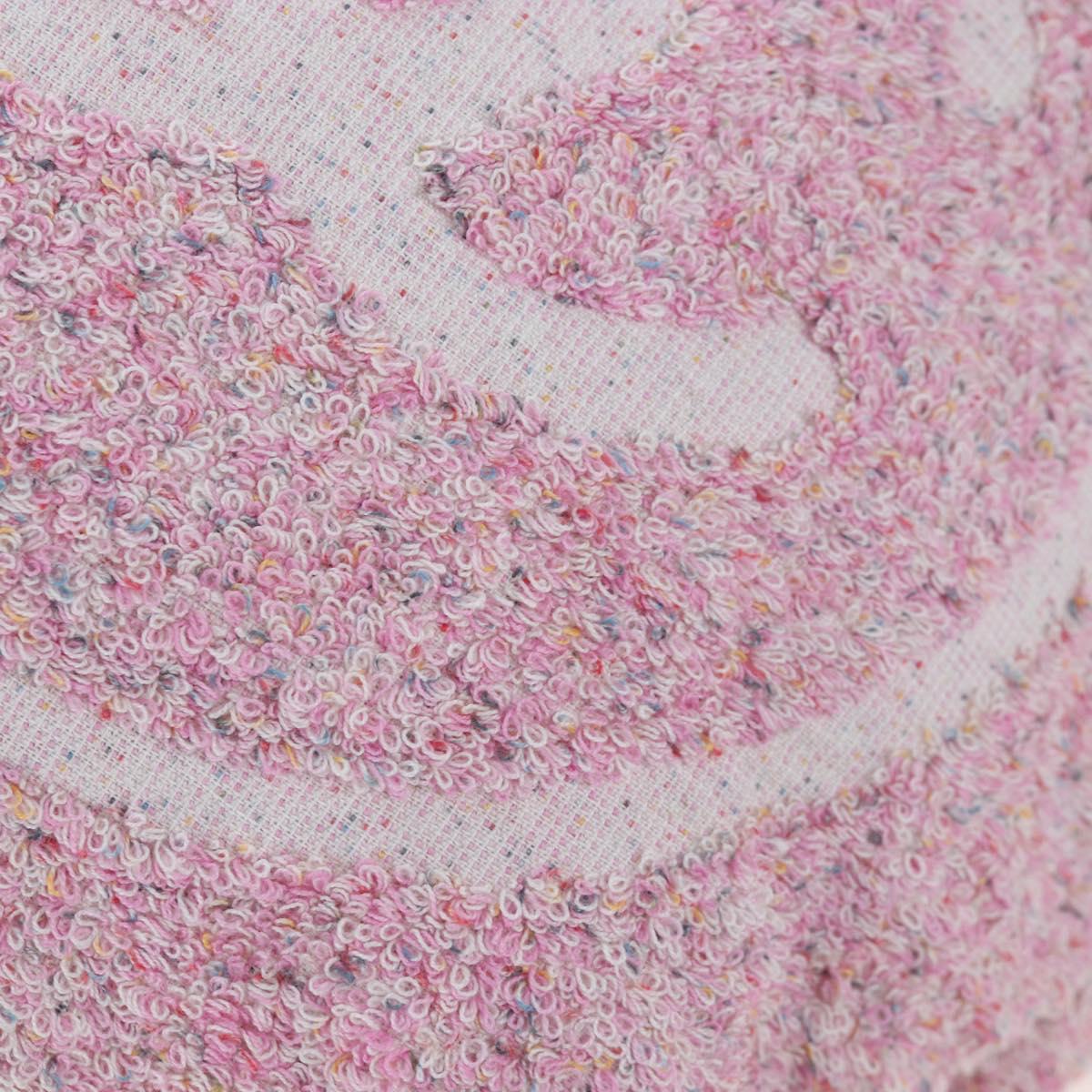 CHANEL Big Coco Beach Bag Towel Set Pile Pink CC Auth 200851SAM