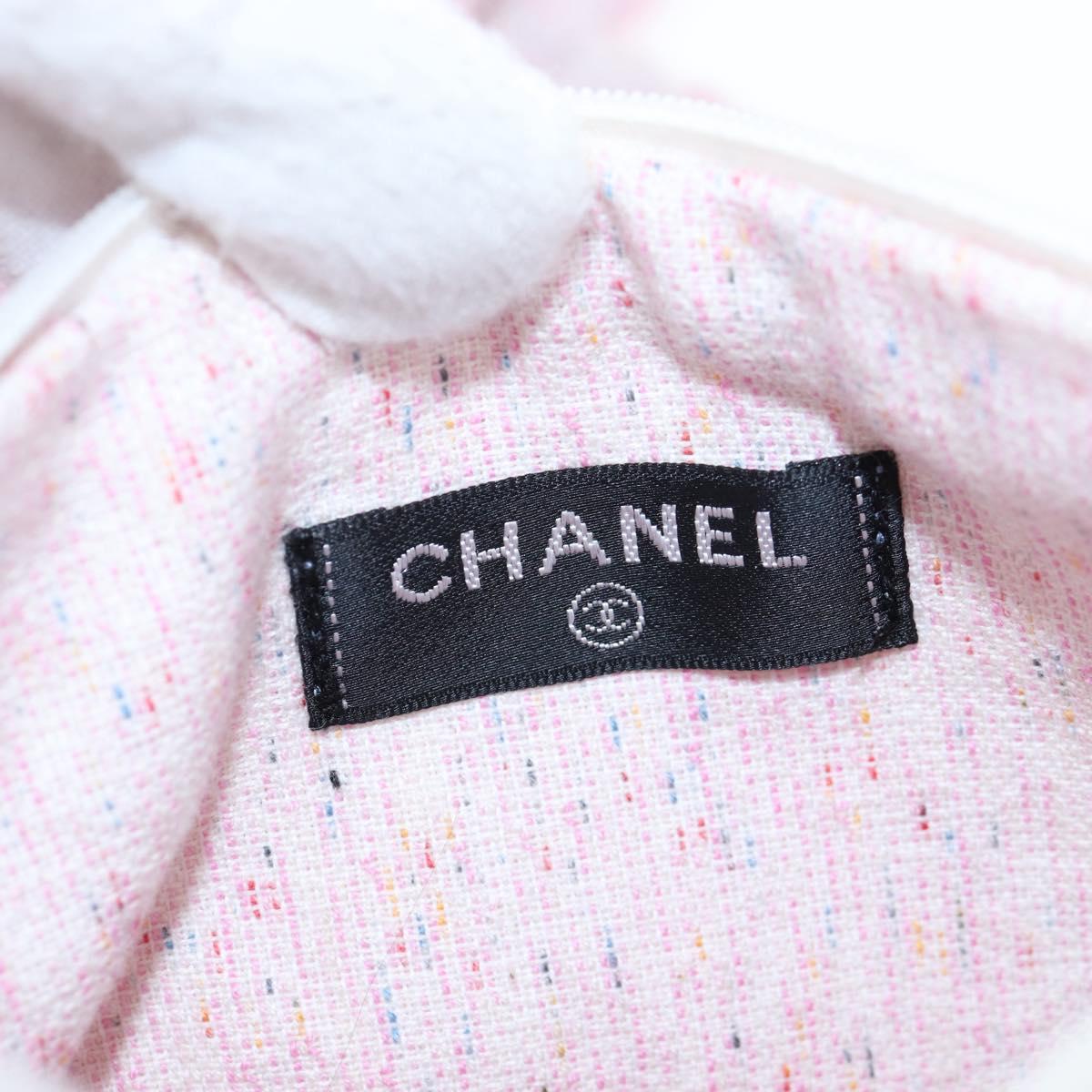 CHANEL Big Coco Beach Bag Towel Set Pile Pink CC Auth 200851SAM