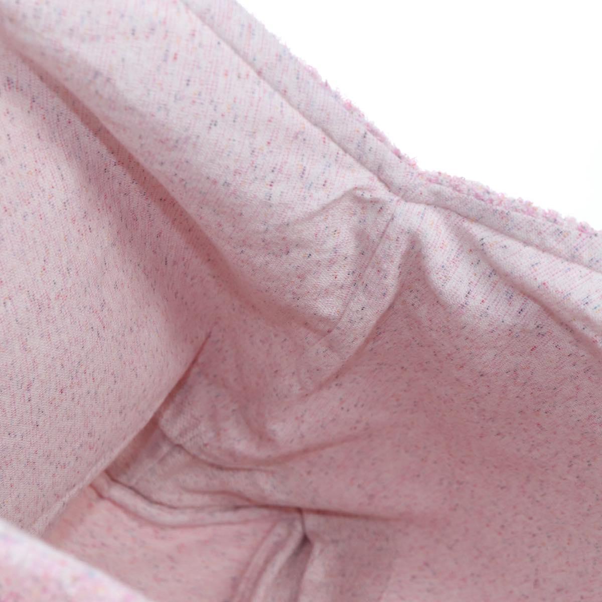 CHANEL Big Coco Beach Bag Towel Set Pile Pink CC Auth 200851SAM
