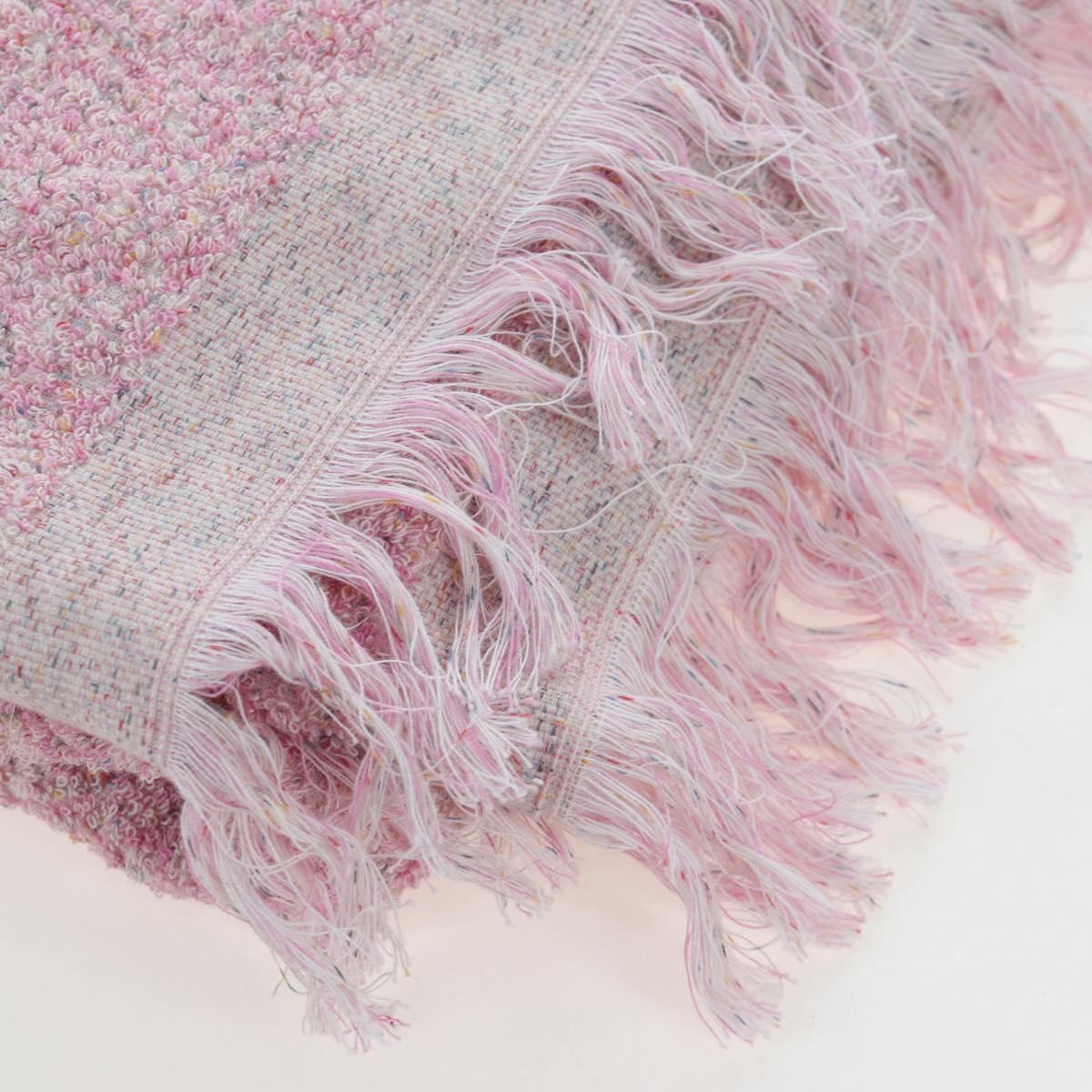 CHANEL Big Coco Beach Bag Towel Set Pile Pink CC Auth 200851SAM