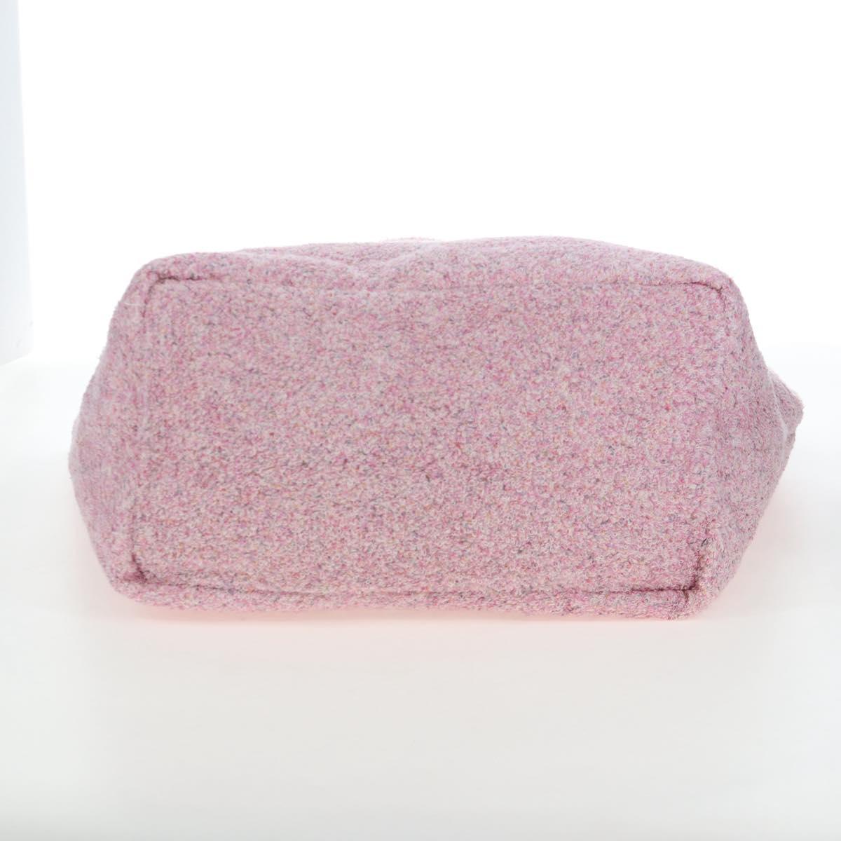 CHANEL Big Coco Beach Bag Towel Set Pile Pink CC Auth 200851SAM