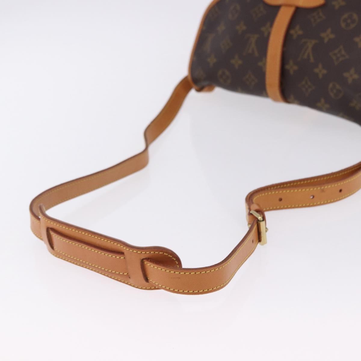 LOUIS VUITTON Monogram Saumur 30 Shoulder Bag M42256 LV Auth 200894V