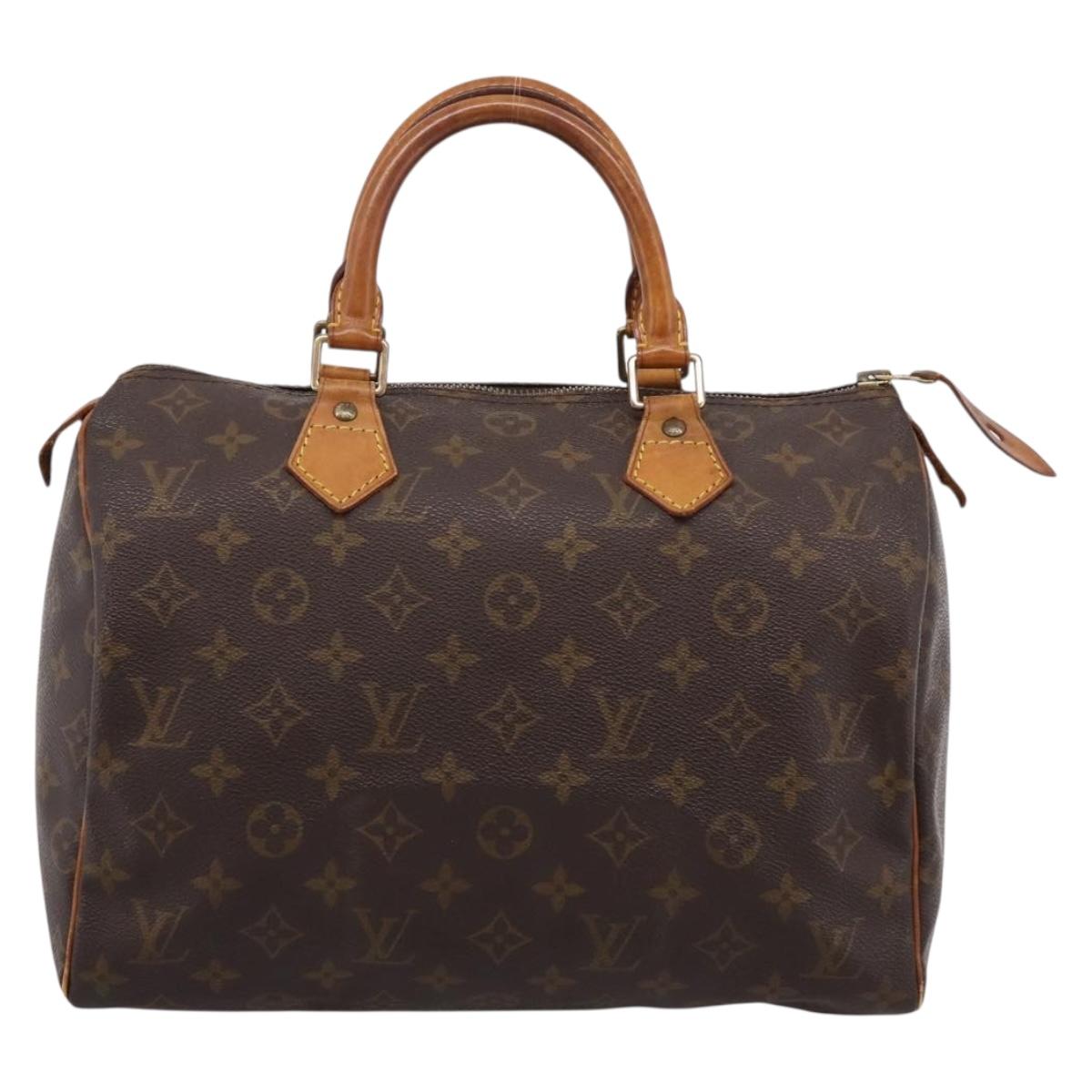 LOUIS VUITTON Monogram Speedy 30 Hand Bag M41526 LV Auth 200896