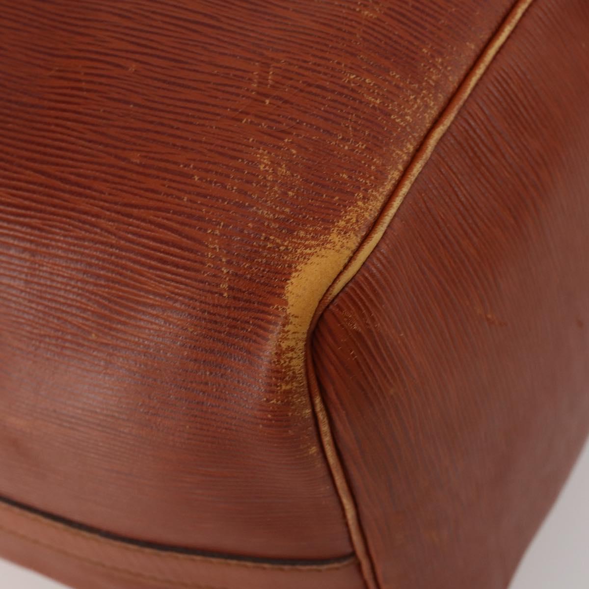 LOUIS VUITTON Epi Keepall 50 Boston Bag Brown M42968 LV Auth 200906