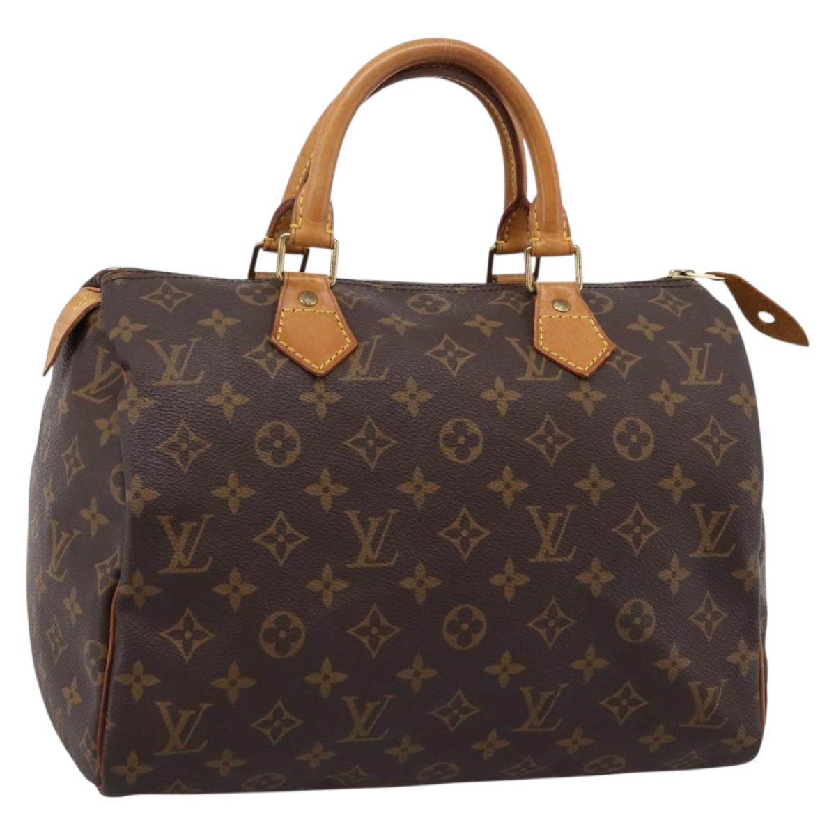 LOUIS VUITTON Monogram Speedy 30 Hand Bag M41526 LV Auth 200911A
