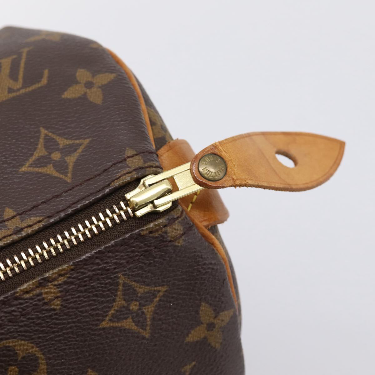 LOUIS VUITTON Monogram Speedy 30 Hand Bag M41526 LV Auth 200911A