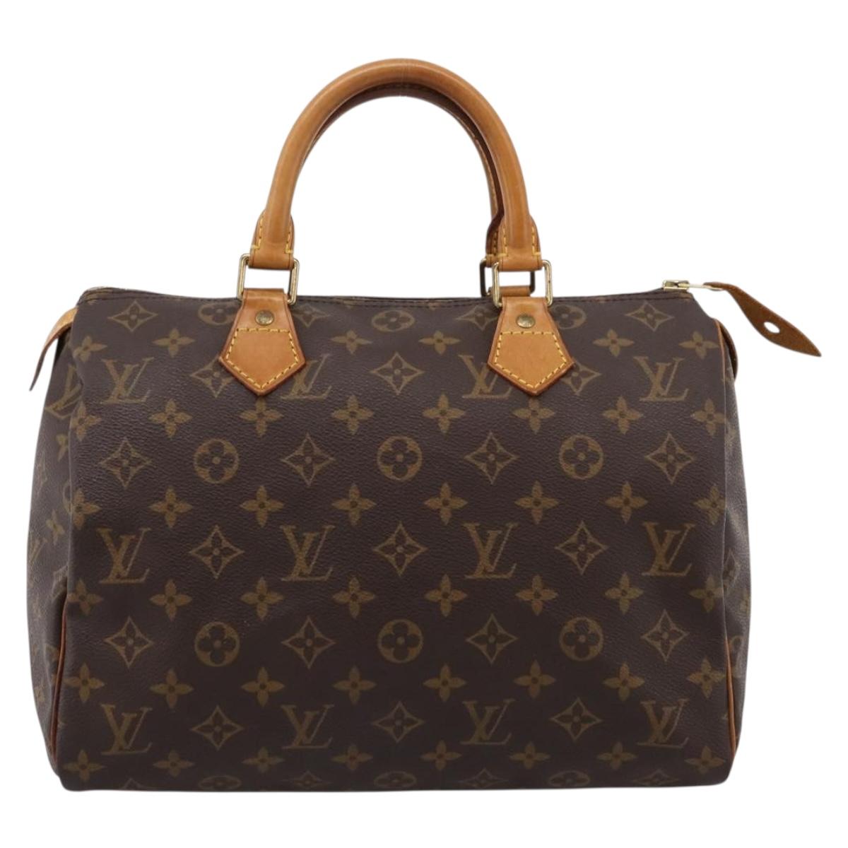 LOUIS VUITTON Monogram Speedy 30 Hand Bag M41526 LV Auth 200911A