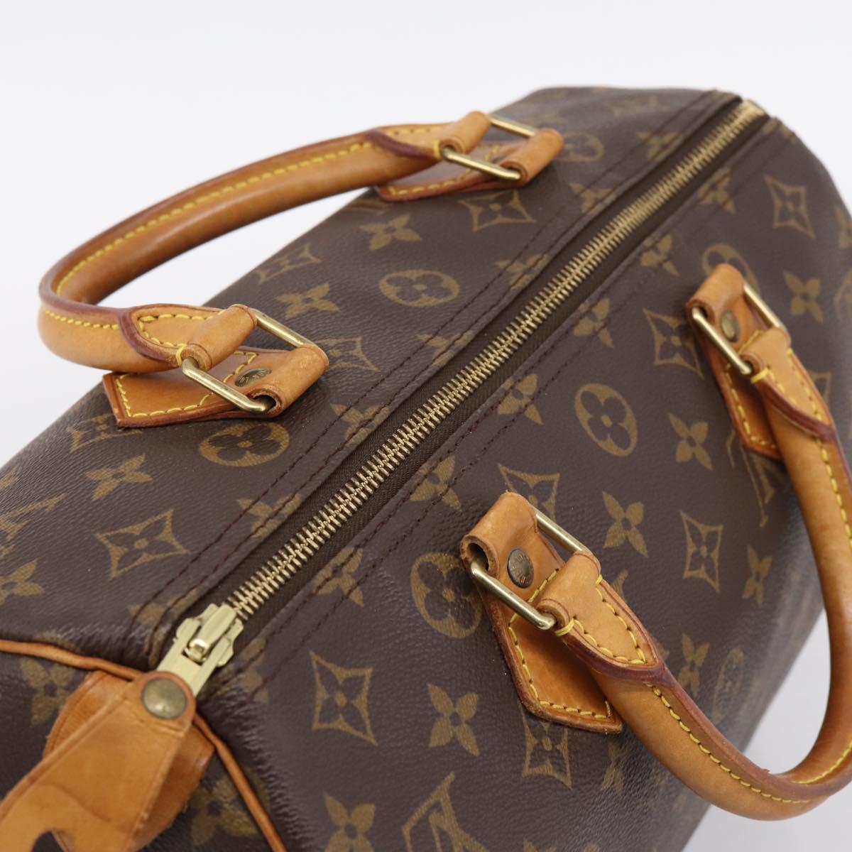 LOUIS VUITTON Monogram Speedy 30 Hand Bag M41526 LV Auth 200911A