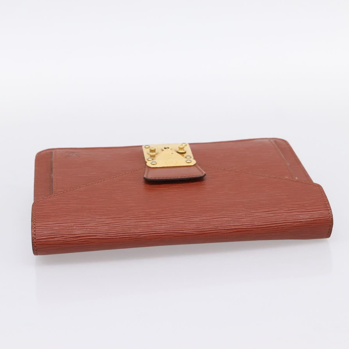 LOUIS VUITTON Epi Serie Dragonne Hand Bag Brown M52618 LV Auth 200913