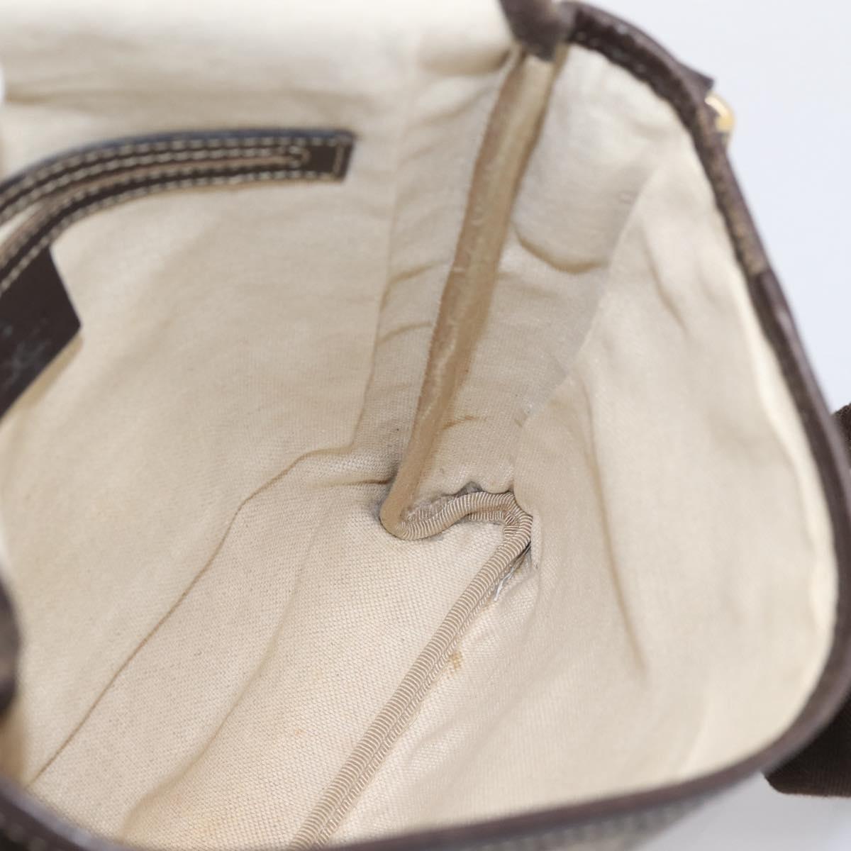 GUCCI GG Supreme Shoulder Bag PVC Beige Gold 223666 Auth 200916