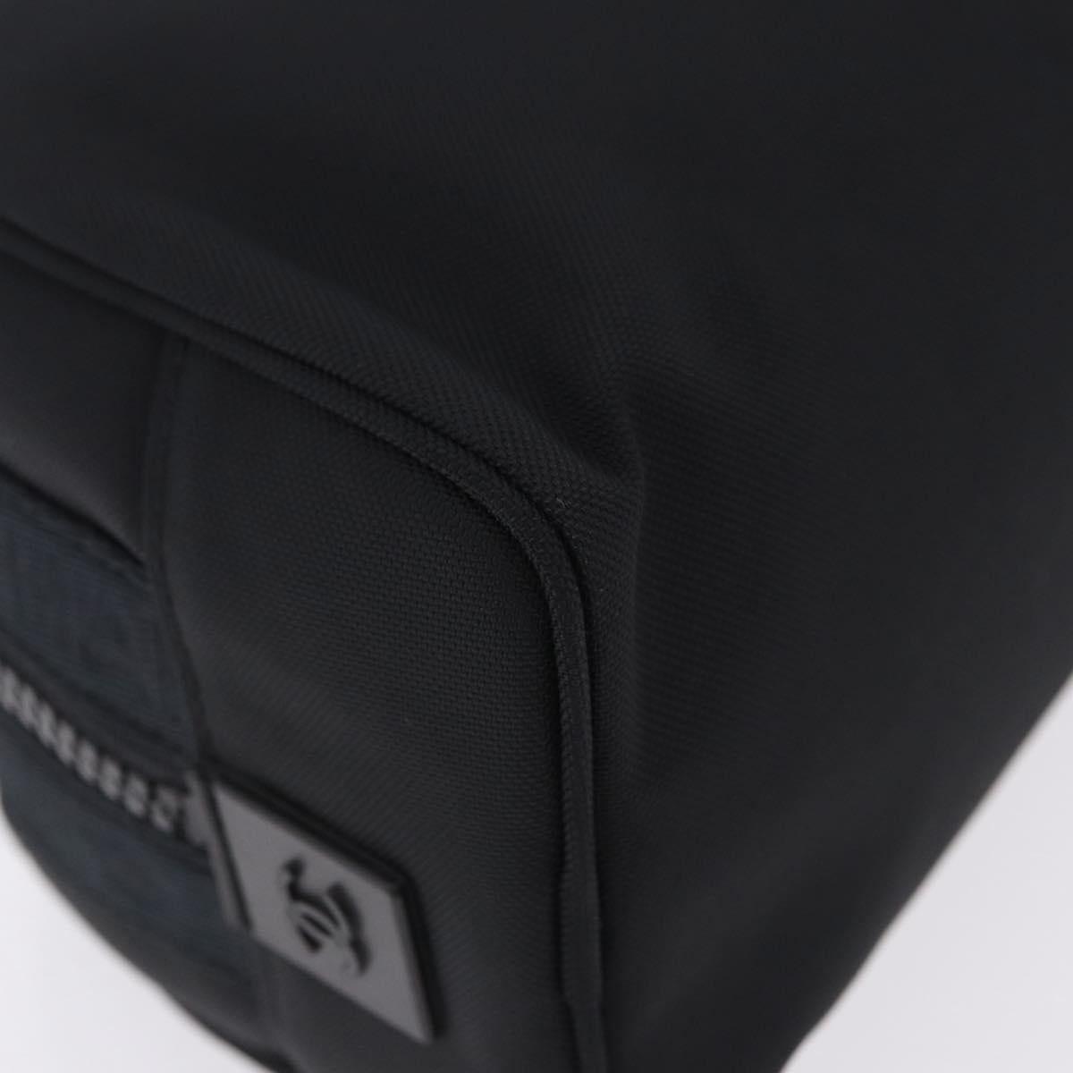 CHANEL Pouch Canvas Black CC Auth 200917M