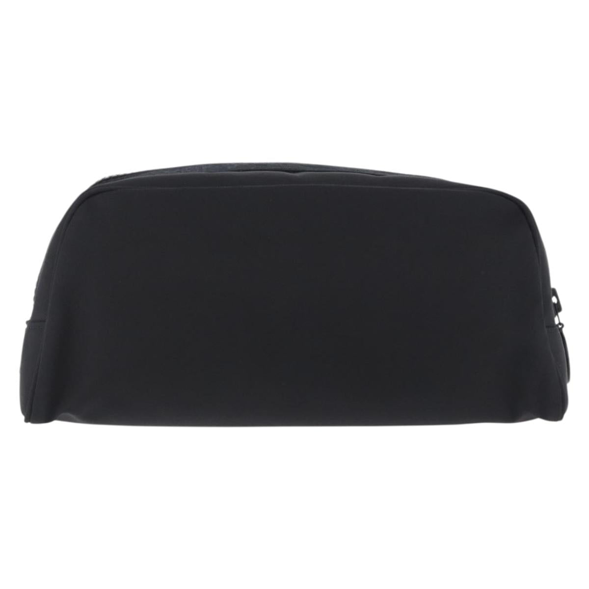 CHANEL Pouch Canvas Black CC Auth 200917M