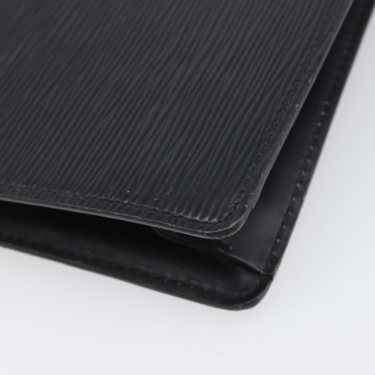 LOUIS VUITTON Epi Serie Dragonne Clutch Bag Black Noir M52612 LV Auth 200921
