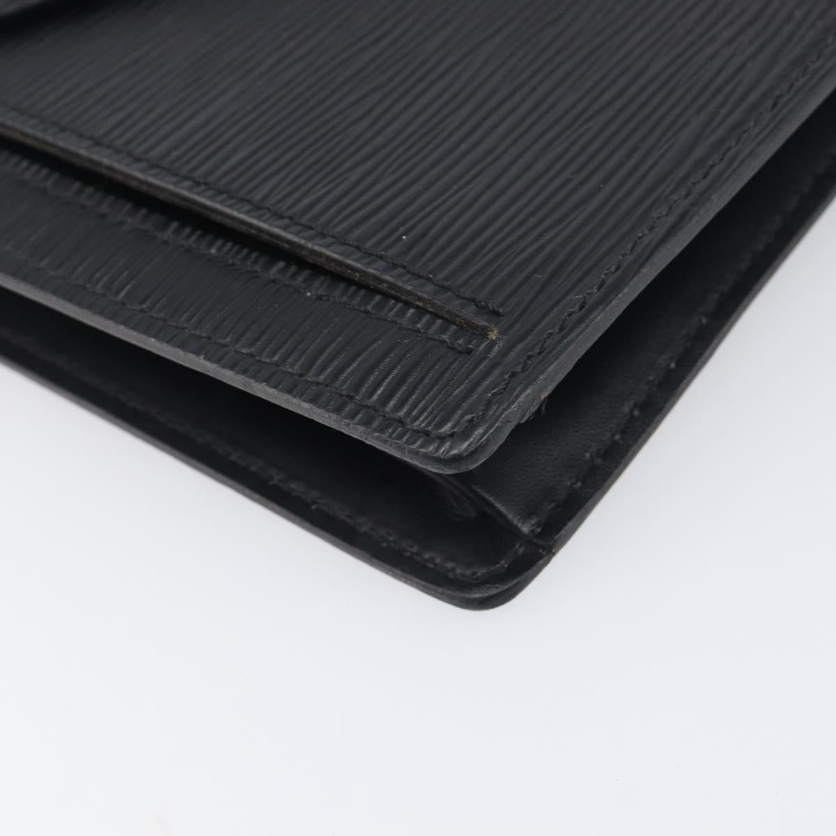 LOUIS VUITTON Epi Serie Dragonne Clutch Bag Black Noir M52612 LV Auth 200921
